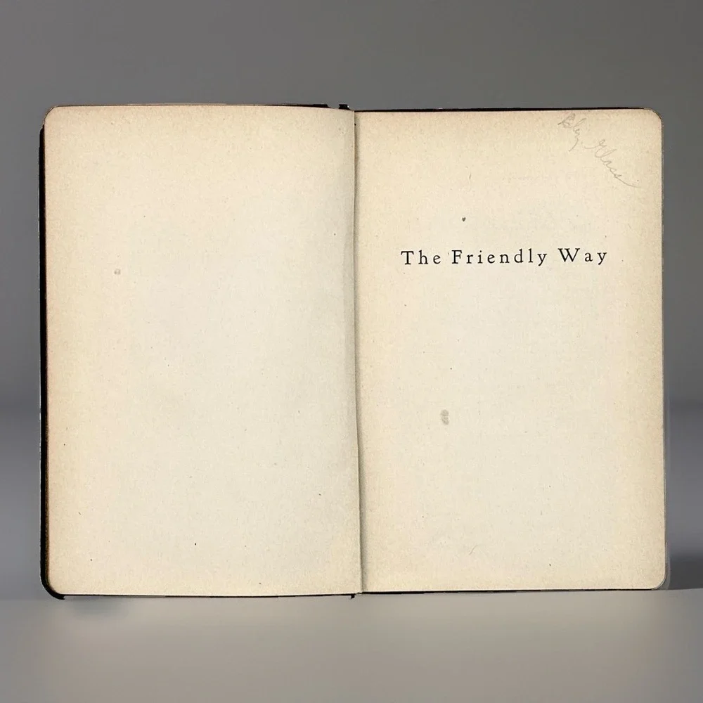 The Friendly Way Edgar A Guest 1931 Poetry Book Hardcover Reilly Lee Antique